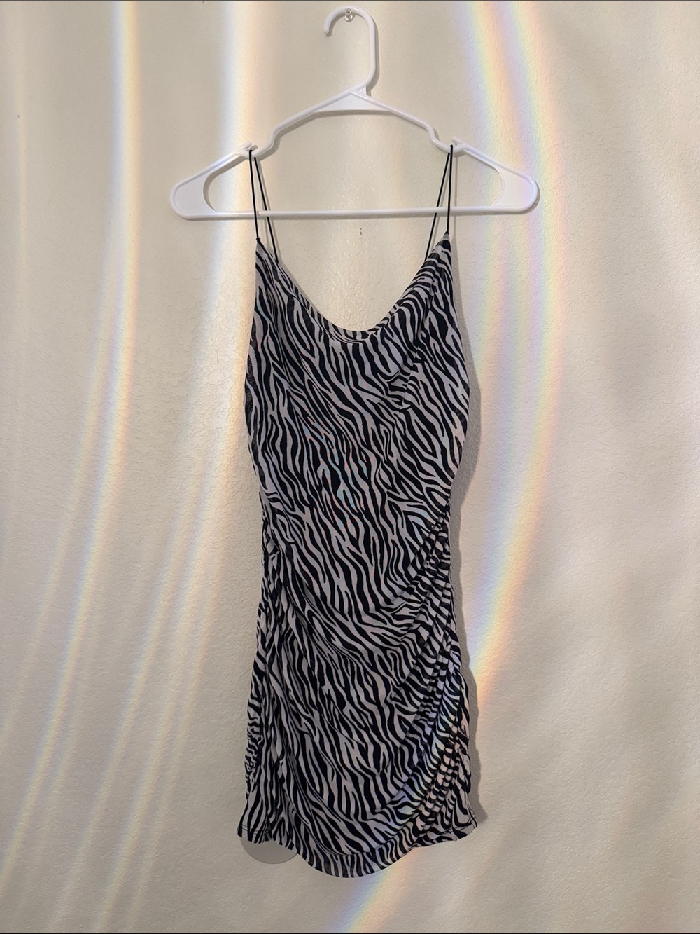 Wild Fable Zebra-Print Mini Dress -